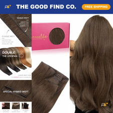 Sew-In Human Hair Extensions, Remy Invisible PU Weft, Genius Weft for Volume picture