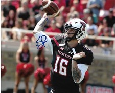 NIC SHIMONEK SIGNED 8X10 PHOTO TEXAS TECH LOS ANGELES CHARGERS FOOTBALL NFL B picture