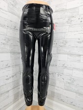 Spanx Faux Patent Leather Leggings Classic Black High Waisted XL NWT 24206593 picture