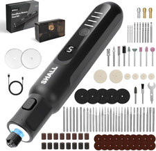Cordless Rotary Tool Kit, 3.7V Mini Rotary Tool with 5 Speed and 104 Accessories picture