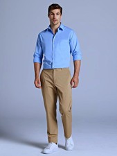 NWT Van Heusen Men's Cameo Blue Dress Shirt Wrinkle Free 15.5 M 32/33 picture