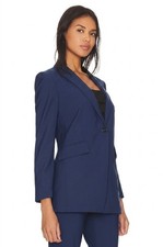 NWT Theory Etiennette Blazer in Sea Blue Traceable Wool Jacket 4 picture