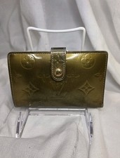 VINTAGE Louis Vuitton Vert Bronze Monogram Vernis French Purse Wallet Rare MI405 picture