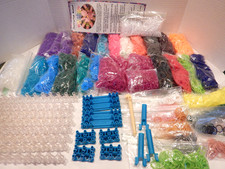 RAINBOW LOOM Rubber Band Crafting Jewelry  Supplies HUGE Lot Mixed Parts picture