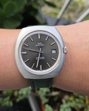 Glycine Compressor Automatic Watch Vintage Mens Gray Dial Ref: 313.111 NOS picture