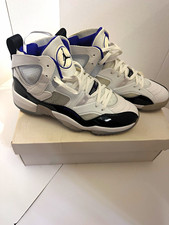 Jordan Jumpman Two Trey Men’s Mid Top Lace-Up Sneakers White/Black Concord picture