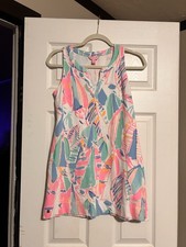 Lilly Pulitzer Women’s XS Multicolor Floral Sleeveless V-Neck dress  picture