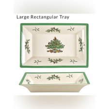 NWOT Spode Christmas Tree Rectangular Tray picture