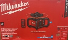 Milwaukee 3701-21t M18 18V Rotary Laser Kit w/ Receiver Tripod & Grade Rod Red picture