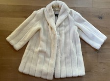 White Ecological Fur Coat made in Greece by Chris Mousiadis M/L picture
