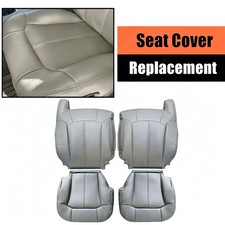 For 1999-2002 Chevy Silverado Tahoe Suburban Leather Seat Covers Pewter Gray picture