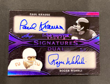 2019 LEAF ULTIMATE SPORTS PAUL KRAUSE ROGER WEHRLI DUAL AUTO 7/7 picture
