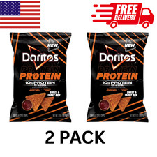 2 Pack Doritos Protein Sweet & Tangy BBQ Tortilla Chips Bag, 7 oz picture