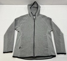 Duckworth Powder Full Zip Hoodie M Gray Merino Wool Blend Made in USA Jacket picture