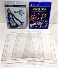 50 Box Protectors For PS3 PS4 Video Games    Custom Clear Cases Playstation 3 4 picture