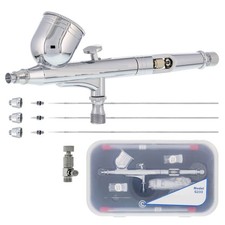 G233 Pro Dual Action Gravity Feed Airbrush Kit 0.2-0.5mm Set picture