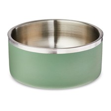 Large 7.5-Cup Stainless Steel Double Wall Pet Bowl, Sage picture