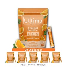 Ultima Replenisher Electrolyte Orange 20 Stickpacks 0 Sugar Exp 03/2028 picture