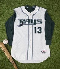 Carl Crawford Tampa Bay Devil Rays 2005 Vintage Authentic Vest & Undershirt 48 picture