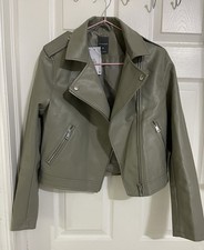 Primark Women's Leather  Jacket Size XS picture