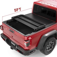 OEDRO 5FT Soft Tri-Fold Tonneau Cover For 2020-2026 Jeep Gladiator JT Truck Bed picture