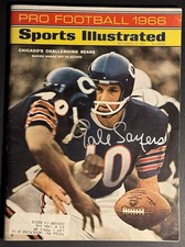 Gale Sayers Signed 1966 Sports Illustrated Chicago Bears HOF Auto COA picture