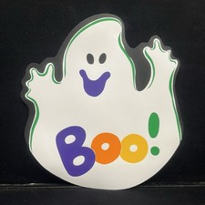 Halloween Ghost Boo Vinyl Placemat Stylied By Lisa 32293 Pre Owned Vintage 1990s picture