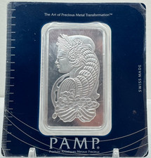 Sealed Pamp Suisse 100 Gram Silver Fortuna Bar in Assay Card [096GRS] picture