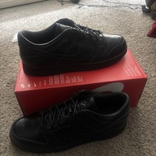 Nike Dunk Low Retro PRM QS Triple Black Dress IQ3342-001 sz 11.5 Men's picture