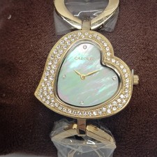Carolee New York Heart Gold Women's Watch #W1624-5023 picture