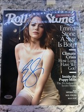 Emma Stone AUTOGRAPH Hand Signed 8x10 Photo With COA Rolling Stone Cover picture