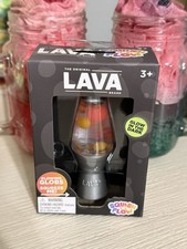 Schylling Lava Lamp Squish N Flow Squishy NeeDoh Glow In The Dark Clear Rare New picture