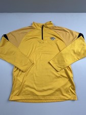 Nashville Predators Shirt Mens Large Gold NHL Hockey Quarter Zip Pullover picture