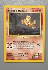 Blaine's Moltres 001/132 Gym Heroes Holo Swirl picture