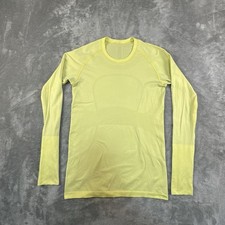 Lululemon Swiftly Tech Shirt Womens 8 Neon Thumb Holes Active Running picture