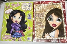 2 VINTAGE 2004 BRATZ GLAMTIVITY ACTIVITY BOOK And Funky Fashion Paper Dolls picture