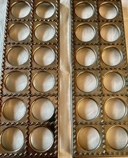 VITANTONIO Kitchen Ravioli Plate Mold Makers  #512- A Metal Vintage Lot Of Two picture
