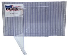 400 USDISC CD Jewel Cases Standard 10.4mm, No Tray (Clear) Lot picture