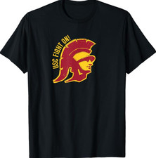 USC Fight On Inside Sketch Trojans Cardinal Gold T-Shirt picture