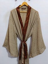 Ankle Length Silk Kimono Robe For Her L-100 picture