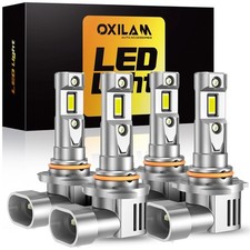 4X OXILAM 9005+9006 LED Headlight Super Bright Bulbs 20000LM HIGH/LOW Beam 6500K picture
