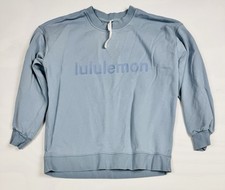 Lululemon Perfectly Oversized Crew *Graphic Chambray Women’s 8 Retail $108 picture