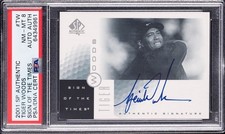 2001 TIGER WOODS RC ROOKIE FULL AUTO SP AUTHENTIC PSA 8🔥 GOAT  picture