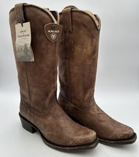 Women's ARIAT Yellowstone Stockman Boot 7.5 Tan picture