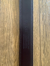 Kore Men's Solid Brown Belt Adjustable Black Buckle  Size 33 ratchet style belt picture