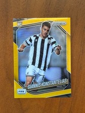 Giannis Konstantelias RC 2025-26 Panini Prizm FIFA PAOK True Gold /10 ROOKIE picture