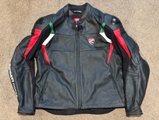 Ducati Corse Leather Jacket by Dainese Men's 58 XL picture