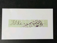 Ted Kennedy (d.1907) Signed Autograph Cut Debut 1885 Chicago White Stockings picture