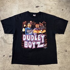 🔥VTG WWF Dudley Boyz Thou Shalt Not Mess With The Dudleys TShirt Sz 2XL 25.5x31 picture