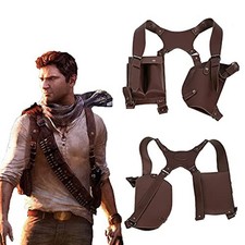 Xcoser Uncharted Nathan Drake Shoulder Holster Deluxe PU Cosplay Costume picture